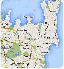 dog walking eastern suburbs map